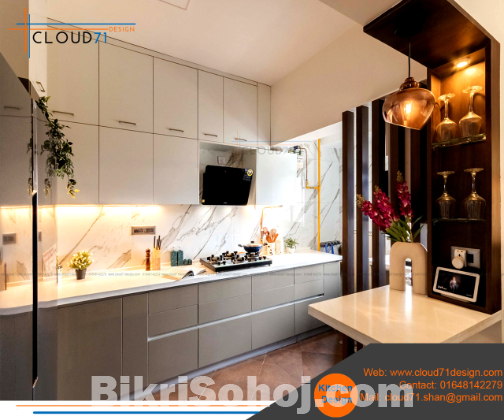 Low cost kitchen cabinet in Bangladesh